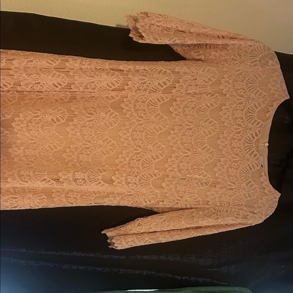 Dainty Jewells Blush Lace Dress